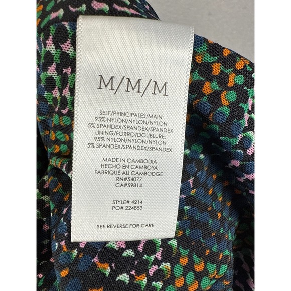 Cabi Dress Puff Sleeve Sweetheart Peasant Maid Multicolor Size M Office Mermaid - Picture 4 of 11